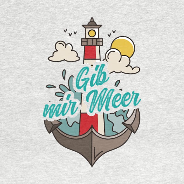 Gib mir Meer Leuchtturm mit Möwen by star trek fanart and more